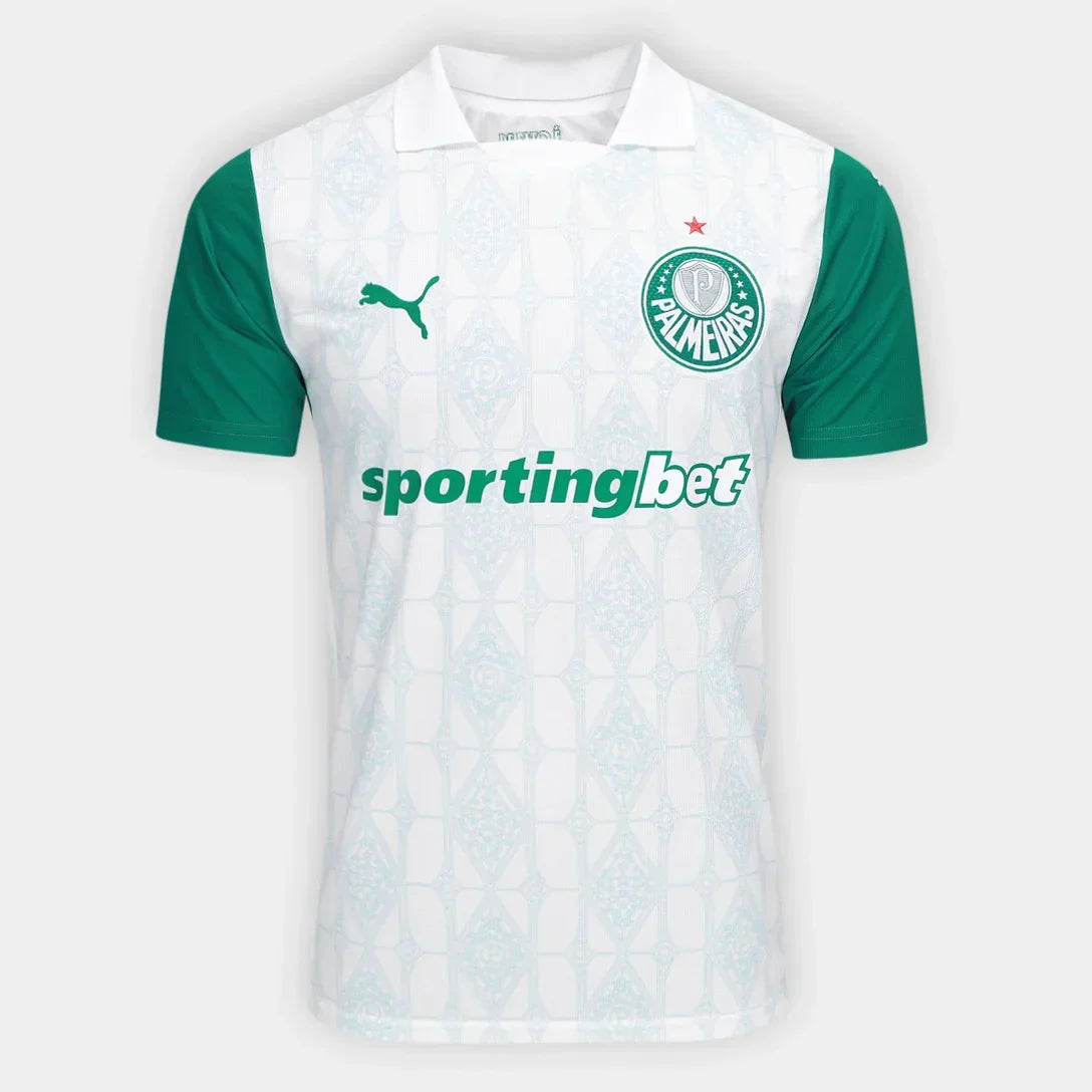 Camisa Palmeiras II 25/26-Torcedor Masculina - Branco - GOLSTREET