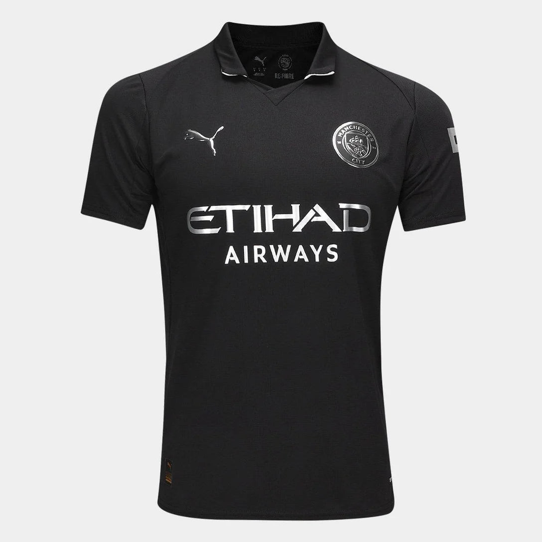 Camisa Manchester City II 25/26- Torcedor Masculina - Preto