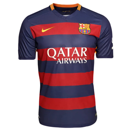 Camisa Barcelona Retrô 15/2016 - Azul e Grená