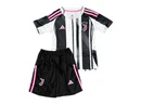 Kit Infantil Juventus I 25/26 – Preto e Branco