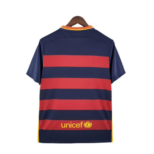 Camisa Barcelona Retrô 15/2016 - Azul e Grená