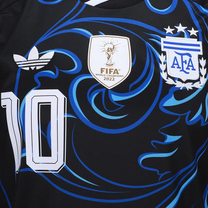 Camisa Seleção Argentina Away 2026 nº 10 Messi Torcedor Originals Masculina – Preto