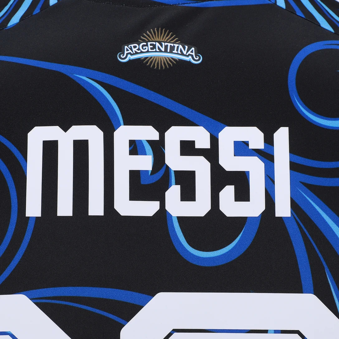 Camisa Seleção Argentina Away 2026 nº 10 Messi Torcedor Originals Masculina – Preto