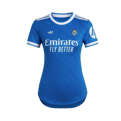 Camisa Feminina Real Madrid III 2025/26 Torcedora – Azul
