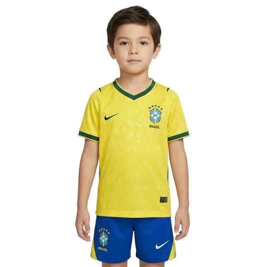 Kit Infantil Brasil I 2026/27 – Amarelo + Verde