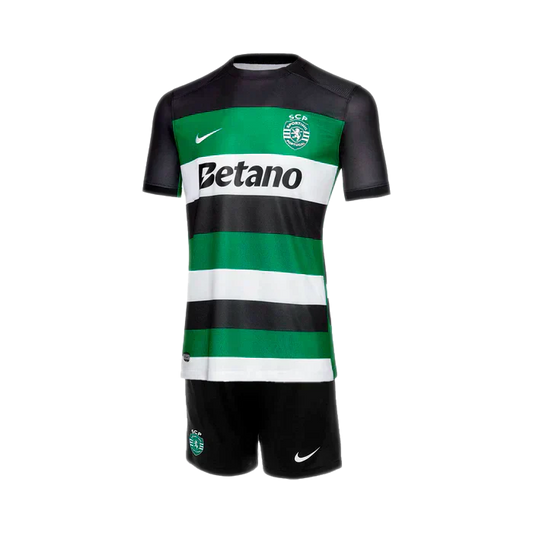 Kit Infantil Sporting I 24/25 - Verde e Branco